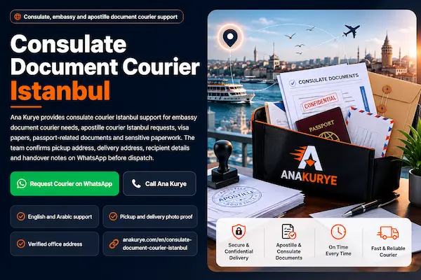 Consulate Document Courier Istanbul by Ana Kurye